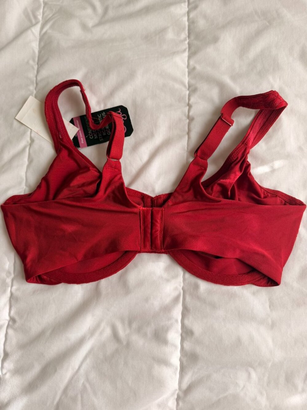 Olga Sheer Leaves Minimizer Bra, 40D, NWT